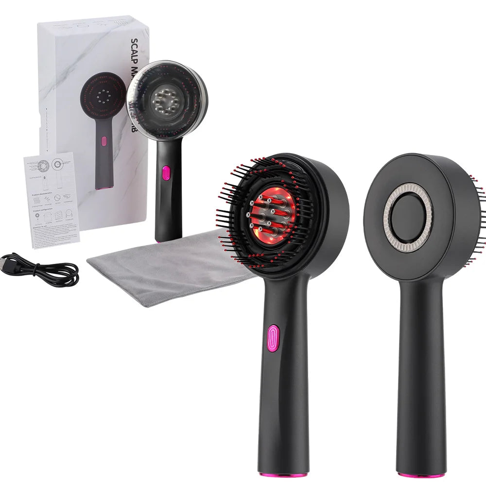 Electric Vibration Massage Comb Massage Scalp Brush Applicator Inject Essential Oils Scalp Care & Hair Care