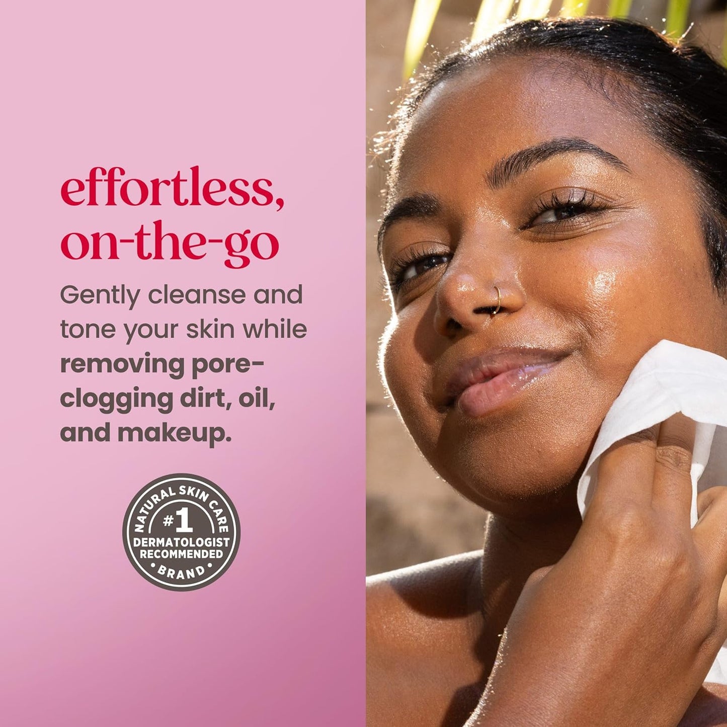 Burts Bees Micellar Rose Water Facial Towelettes, 100% Plant Based Cloth; 99% Natural Origin; Remove Makeup, Cleanse, Hydrate; No Greasy, Oily Residue; All Skin Types; 30 Ct, Pack of 3 (Pack May Vary)