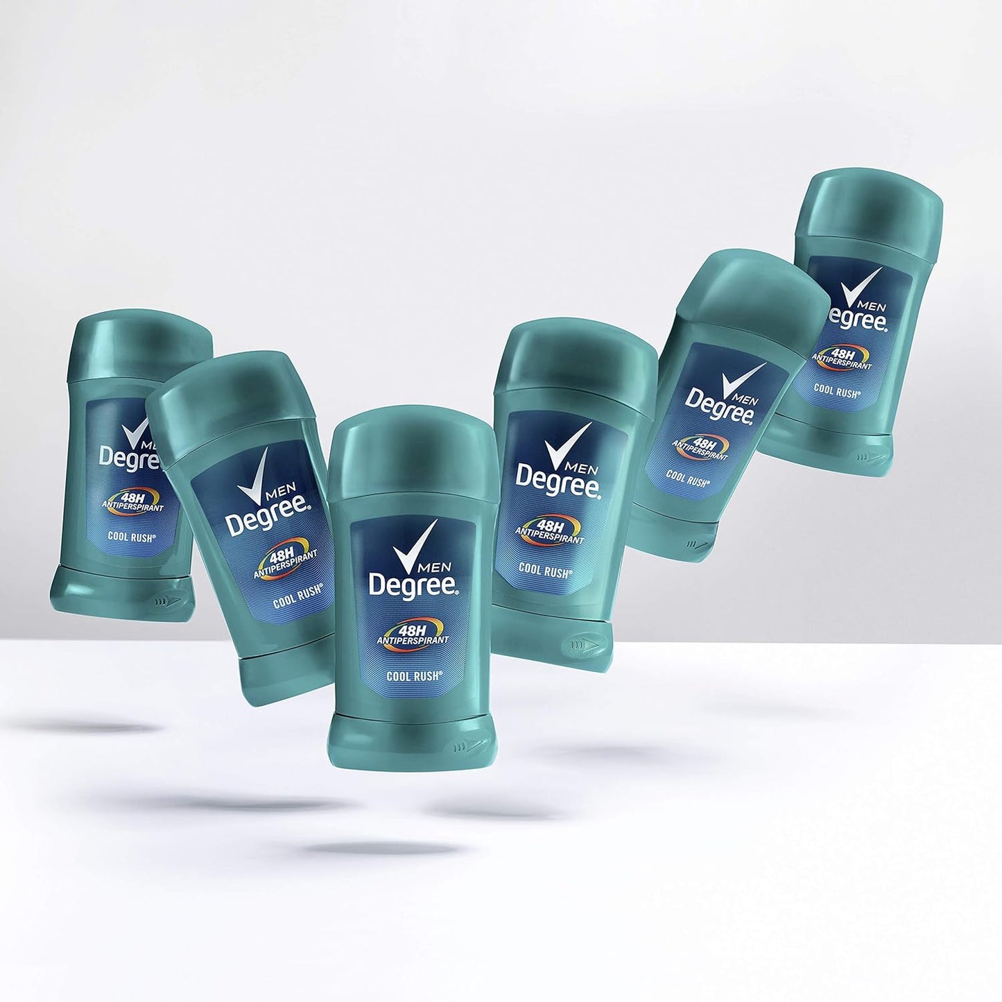Degree Men Antiperspirant Deodorant Stick Cool Rush 48 Hour Protection 2.7 Oz (Pack of 6)
