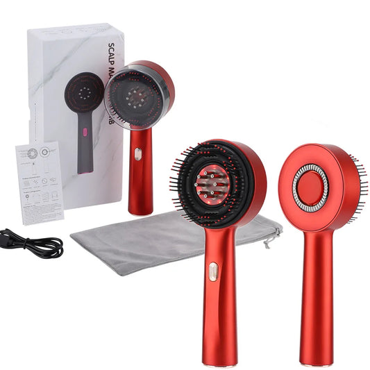 Electric Vibration Massage Comb Massage Scalp Brush Applicator Inject Essential Oils Scalp Care & Hair Care